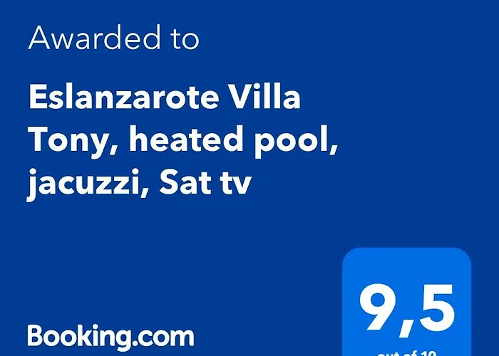 Eslanzarote Eco Tony, Heated Pool, Jacuzzi, Sat Tv, Super Wifi Villa La Costa